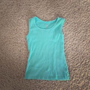 Girls turquoise tank top